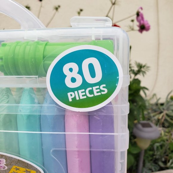 NEW 80 Piece Sidewalk Chalk Toddler Arts  Crafts Art Easter Basket Gift Spring - Picture 15 of 16